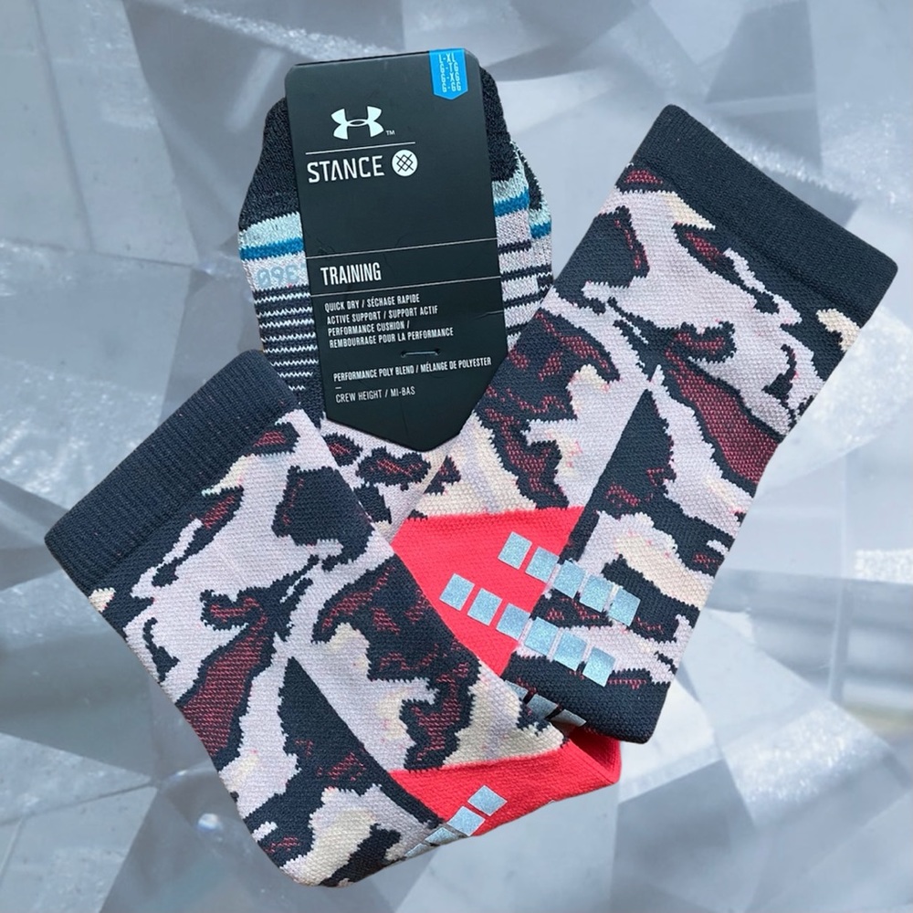 SOLD Stance x Under Armour Train Socks Men's Sz L - Picture 2 of 6
